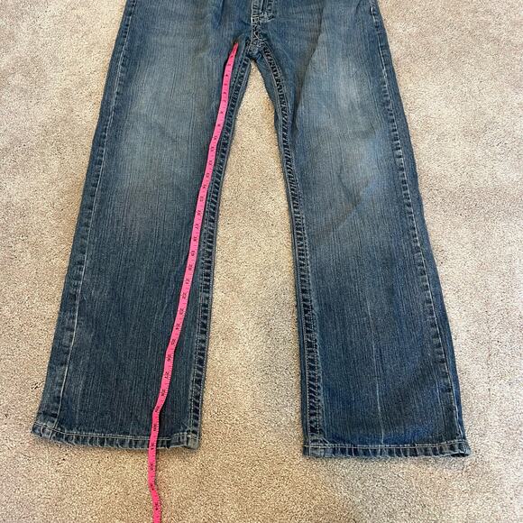 Request Jeans Mens Premium Lightwash Denim Bootcut 38x32 - Picture 7 of 13
